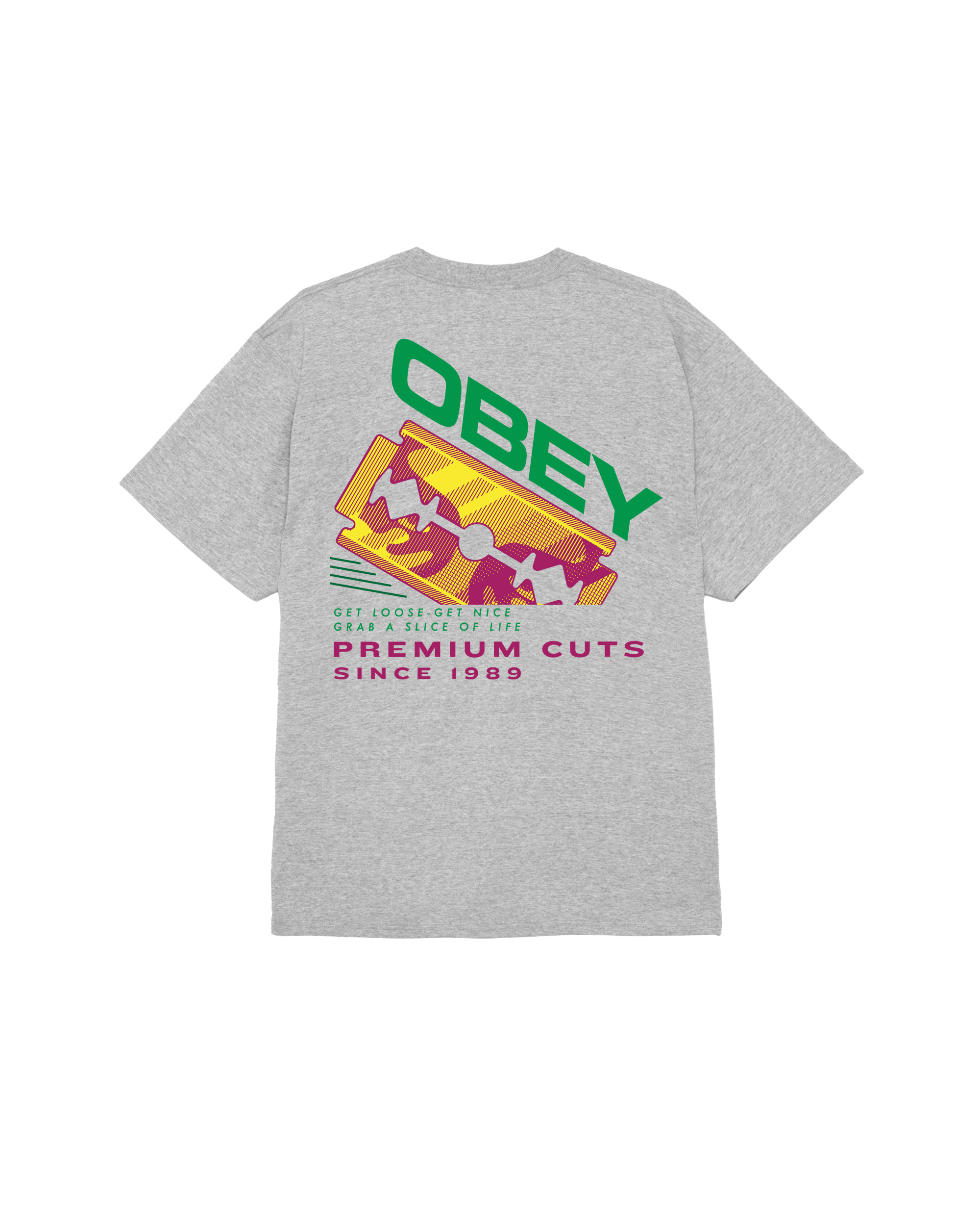 RAZOR CLASSIC T-SHIRT - HEATHER GREY