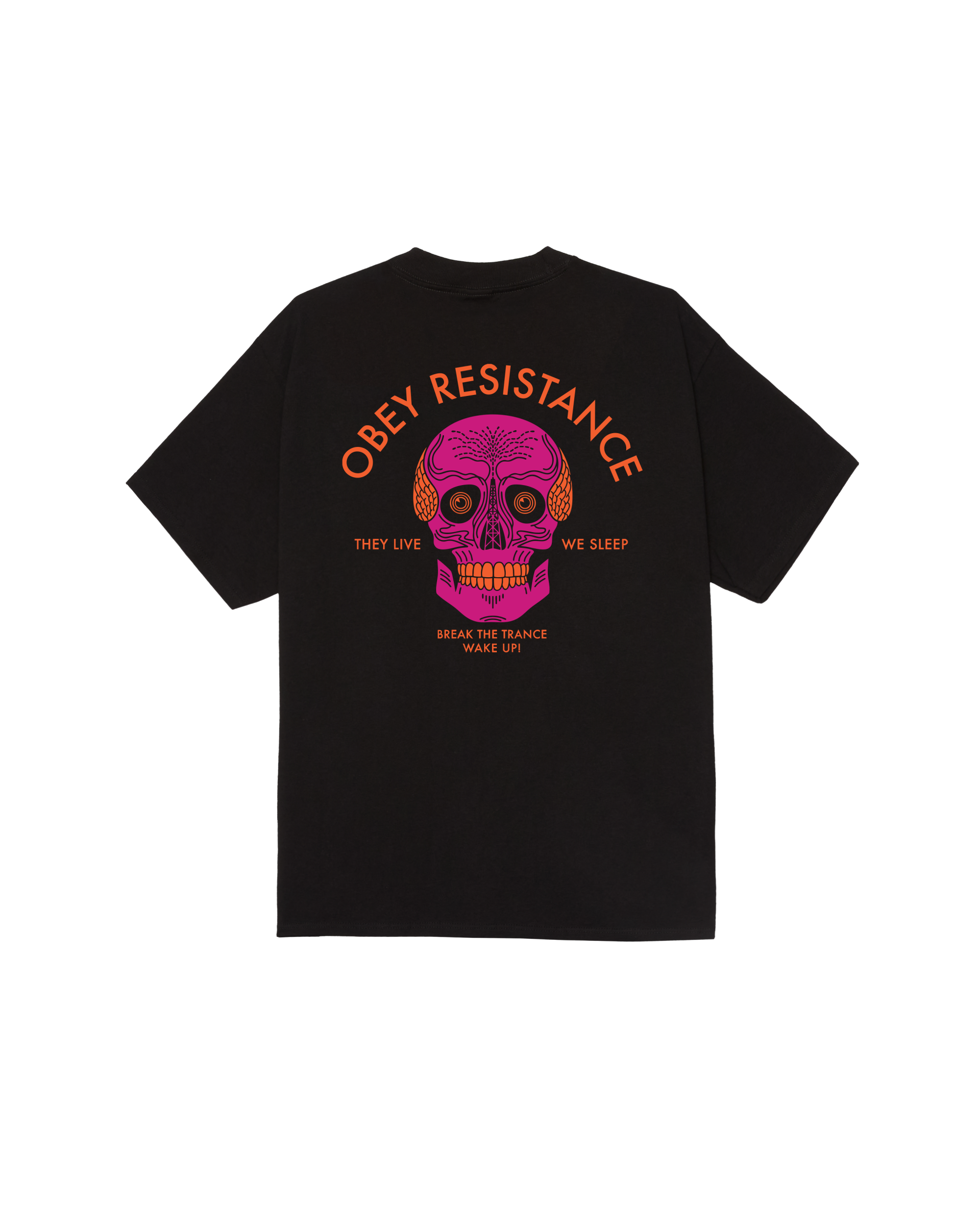 RESISTANCE SKULL CLASSIC T-SHIRT - BLACK