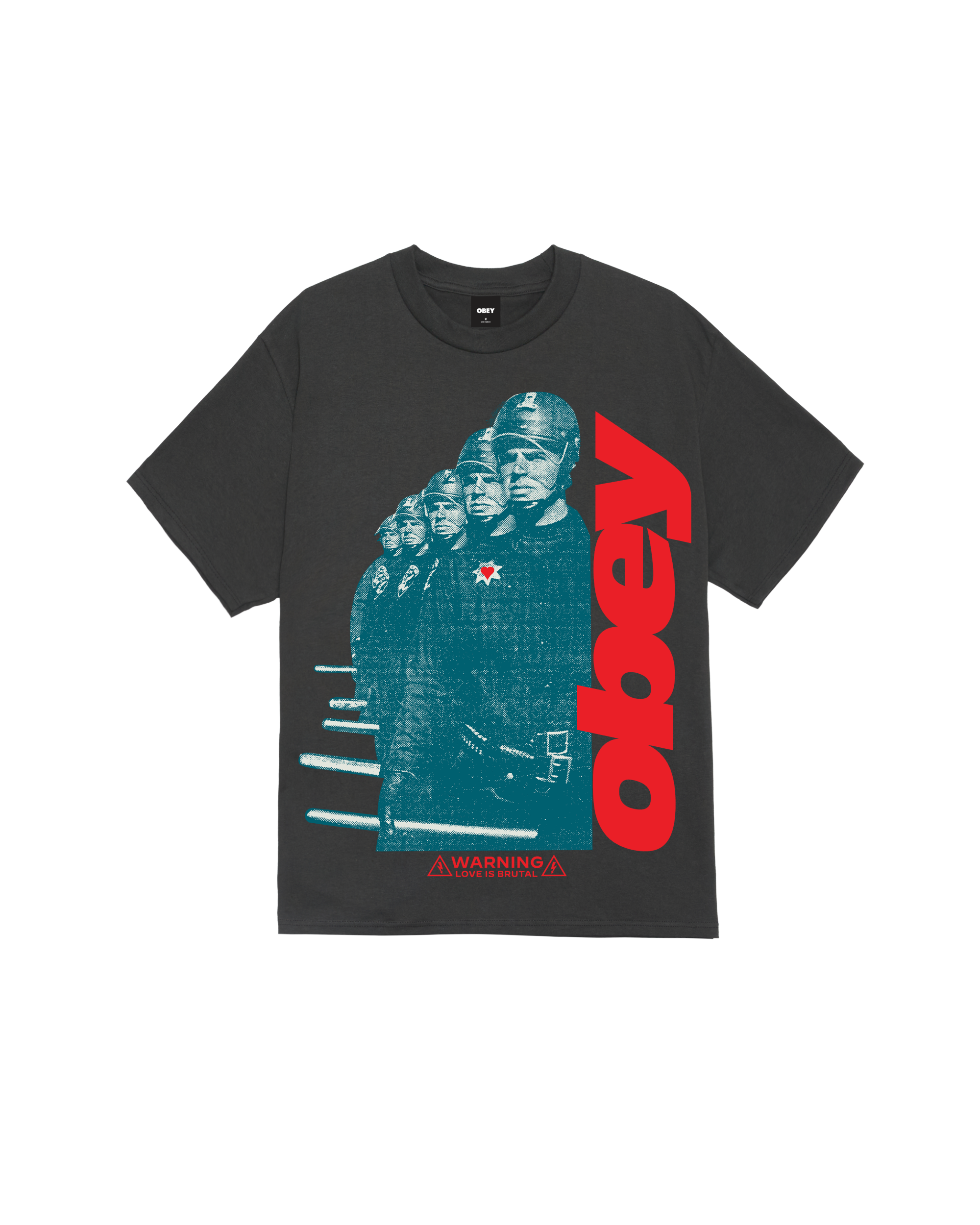 LOVE IS BRUTAL CLASSIC T-SHIRT - VINTAGE BLACK