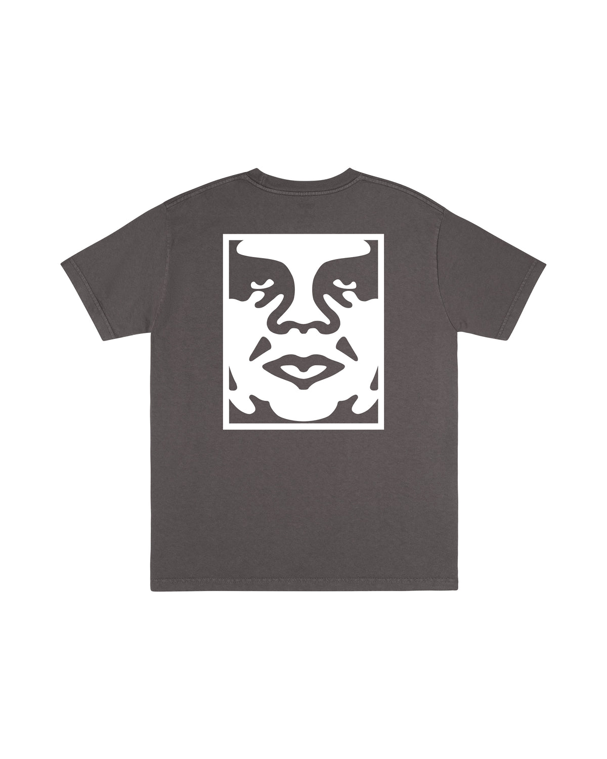 BOLD ICON FACE PIGMENT T-SHIRT - PIGMENT DUSTY BLACK