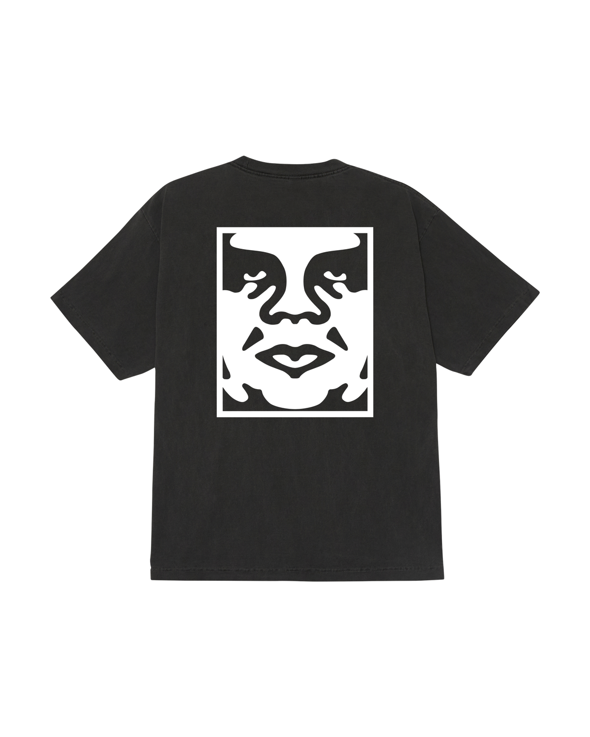 BOLD ICON FACE PIGMENT T-SHIRT - PIGMENT DUSTY BLACK