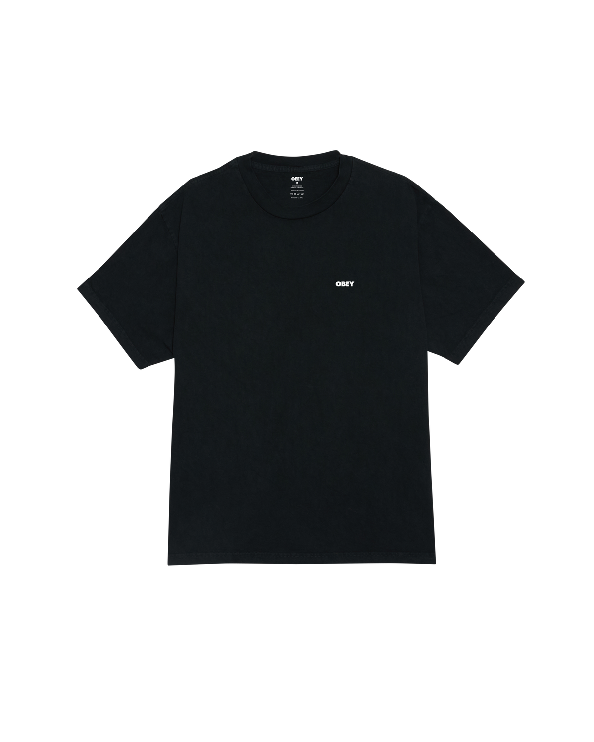 BOLD ICON FACE PIGMENT T-SHIRT - PIGMENT DUSTY BLACK