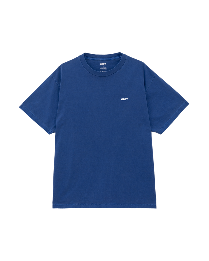 BOLD ICON FACE PIGMENT T-SHIRT - PIGMENT ELECTRIC INDIGO