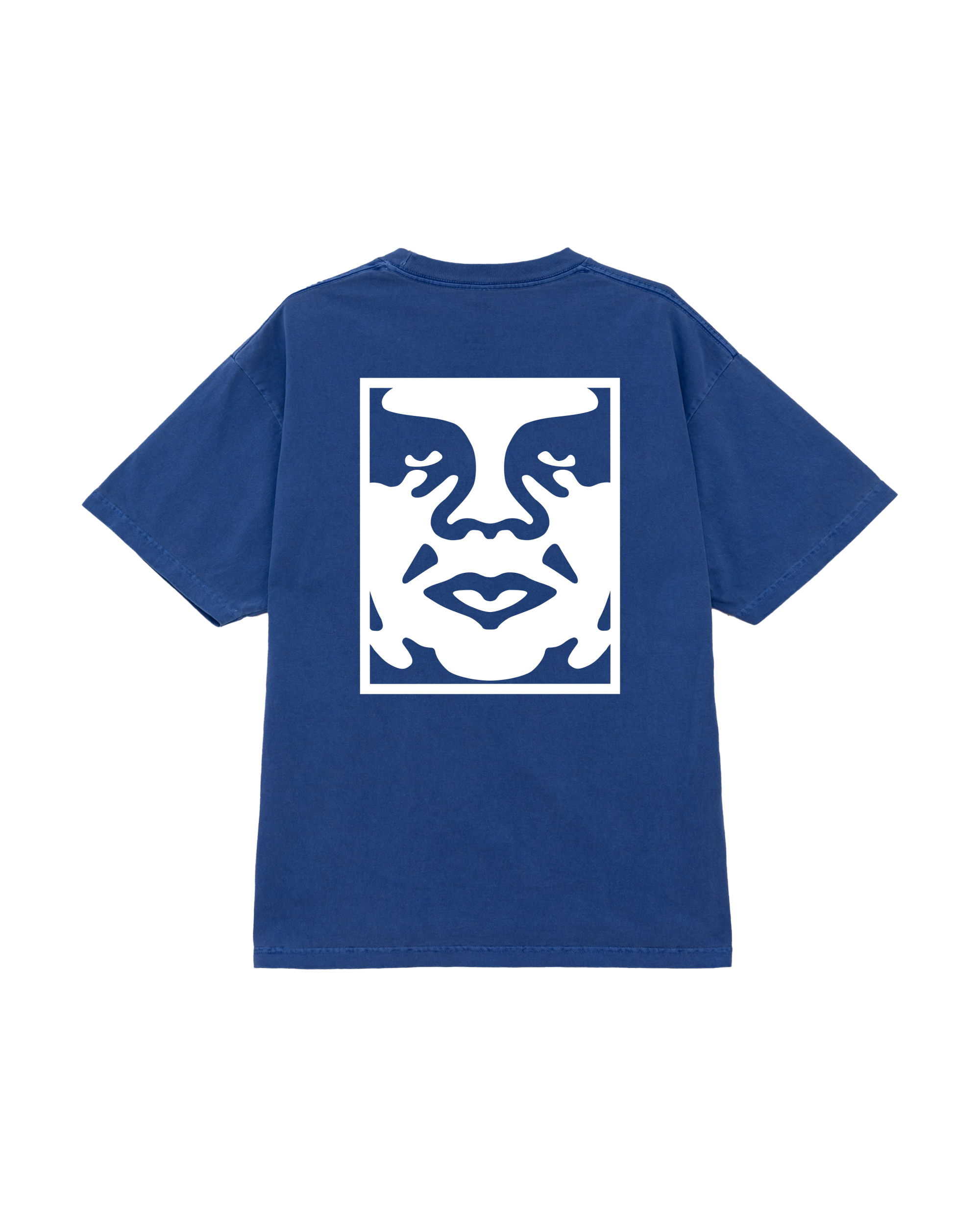 BOLD ICON FACE PIGMENT T-SHIRT - PIGMENT ELECTRIC INDIGO