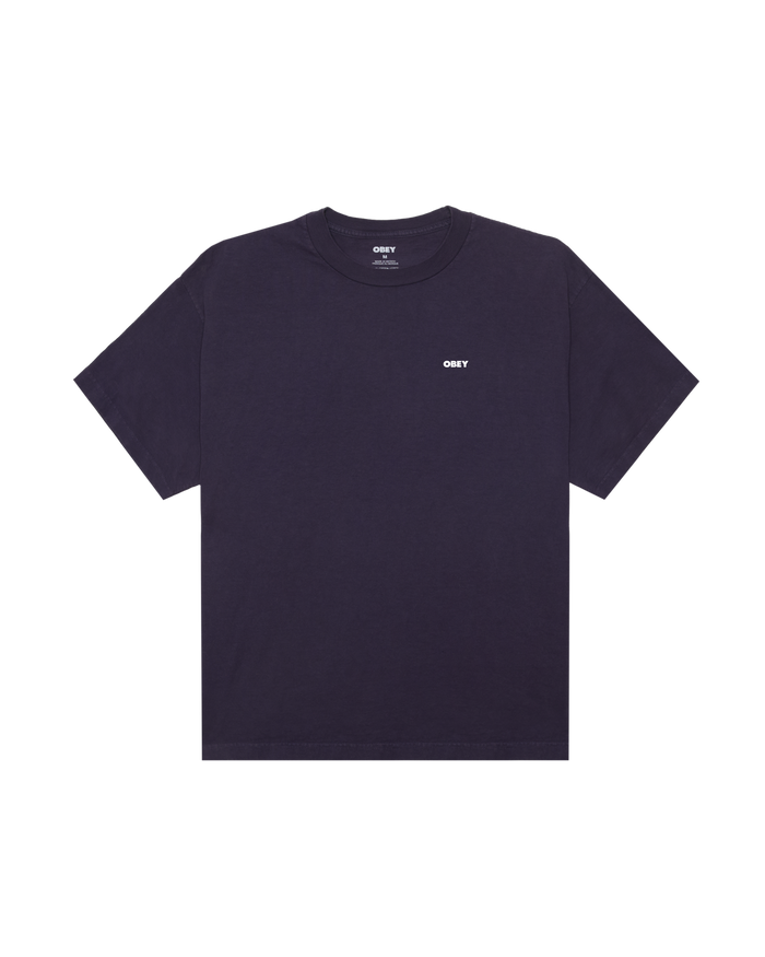 BOLD ICON FACE PIGMENT T-SHIRT - PIGMENT PURPLE VELVET