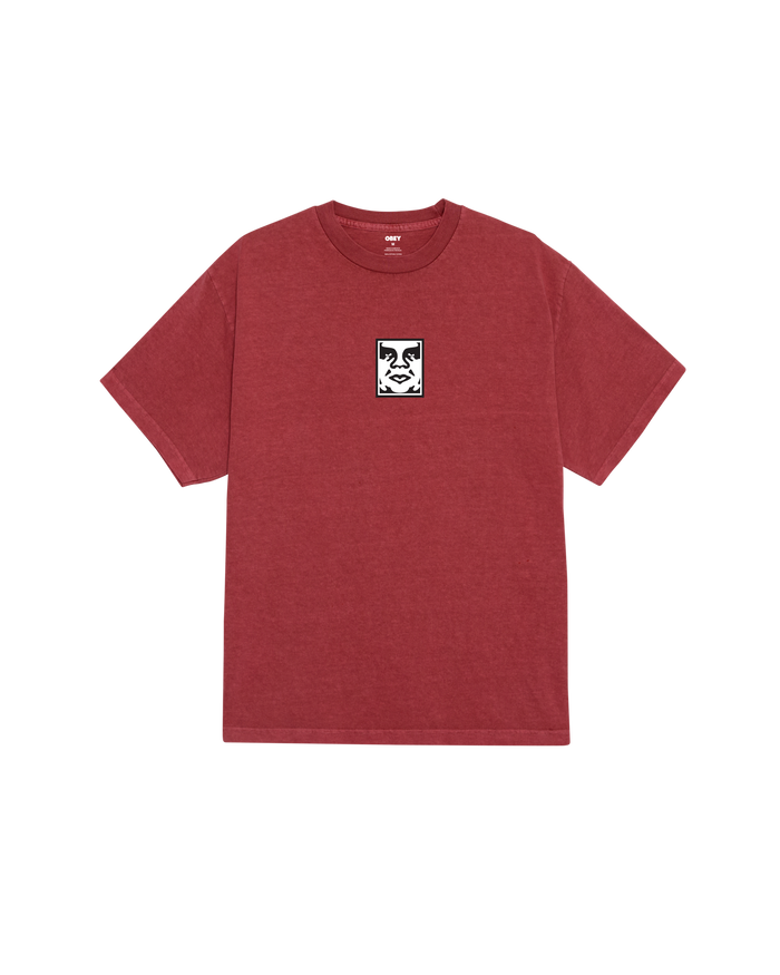 ICON FACE PIGMENT T-SHIRT - PIGMENT BERRY