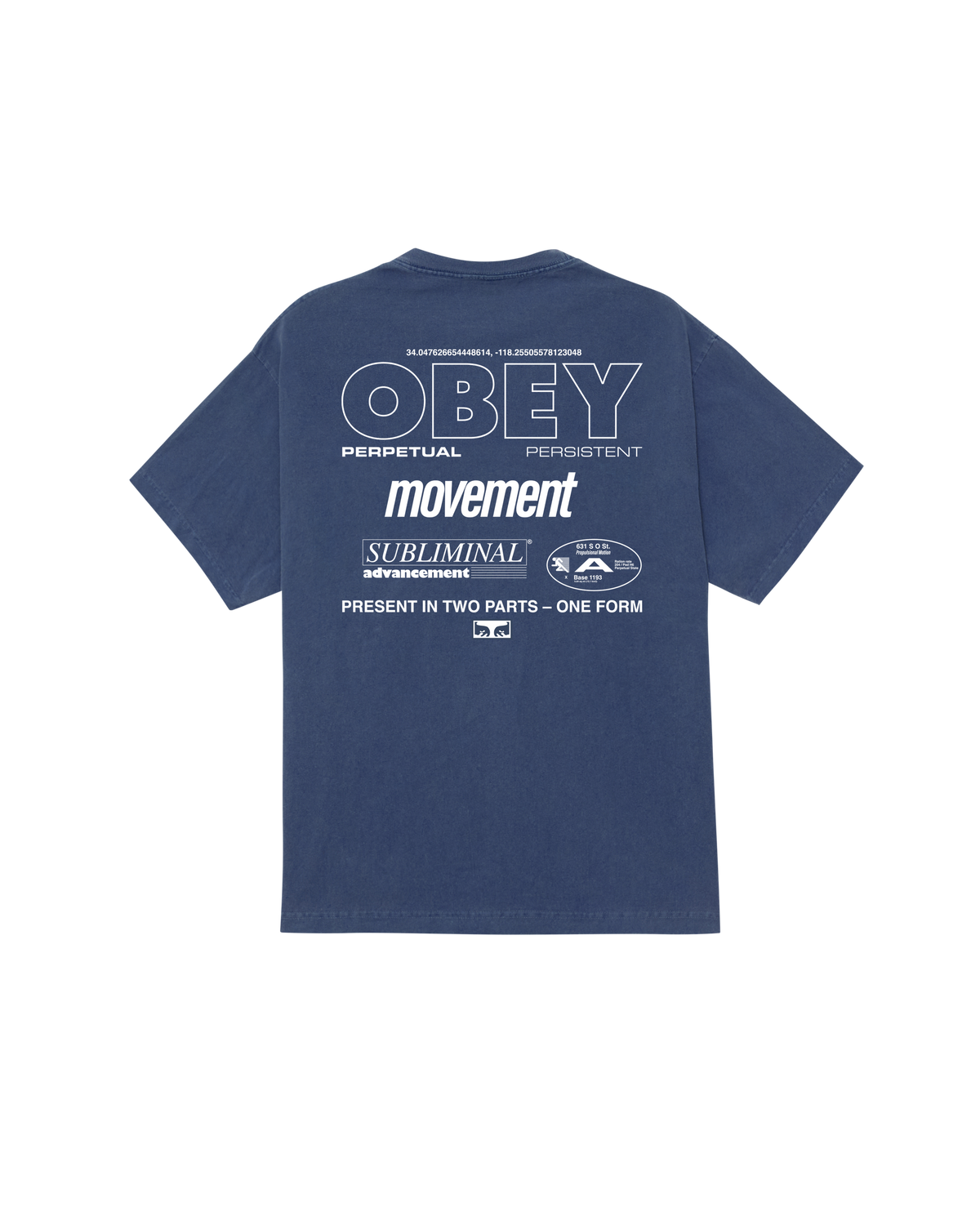 PERSISTENT MOVEMENT PIGMENT T-SHIRT - PIGMENT DARK DENIM
