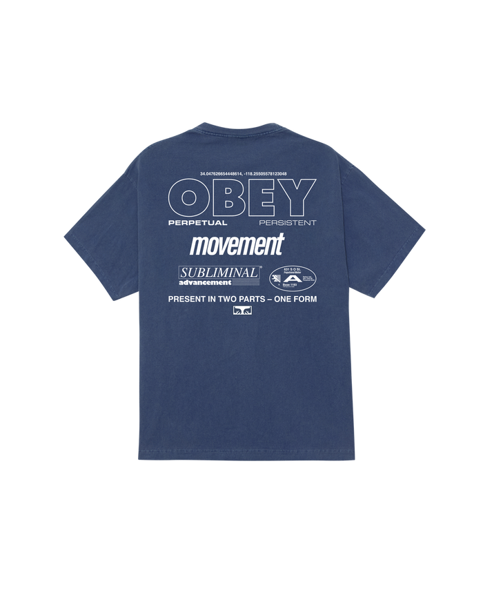 PERSISTENT MOVEMENT PIGMENT T-SHIRT - PIGMENT DARK DENIM