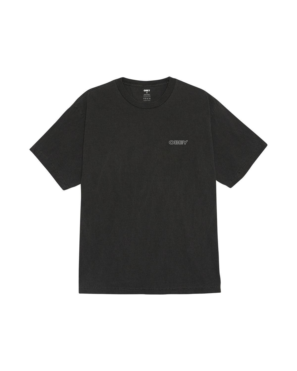 RIPPLE PIGMENT T-SHIRT - PIGMENT DUSTY BLACK