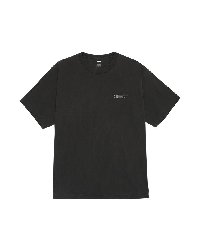 RIPPLE PIGMENT T-SHIRT - PIGMENT DUSTY BLACK