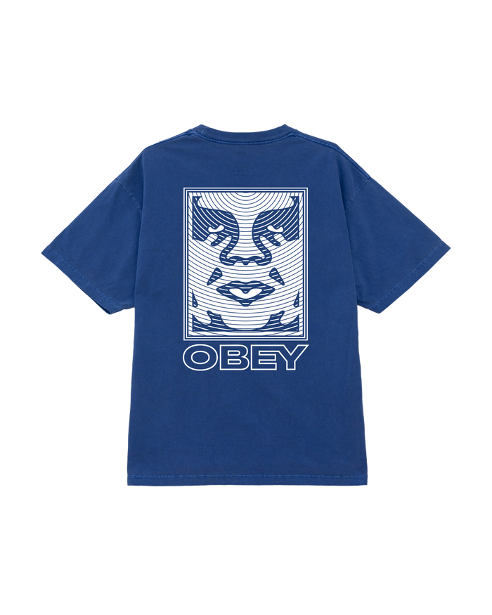 RIPPLE PIGMENT T-SHIRT - PIGMENT ELECTRIC INDIGO