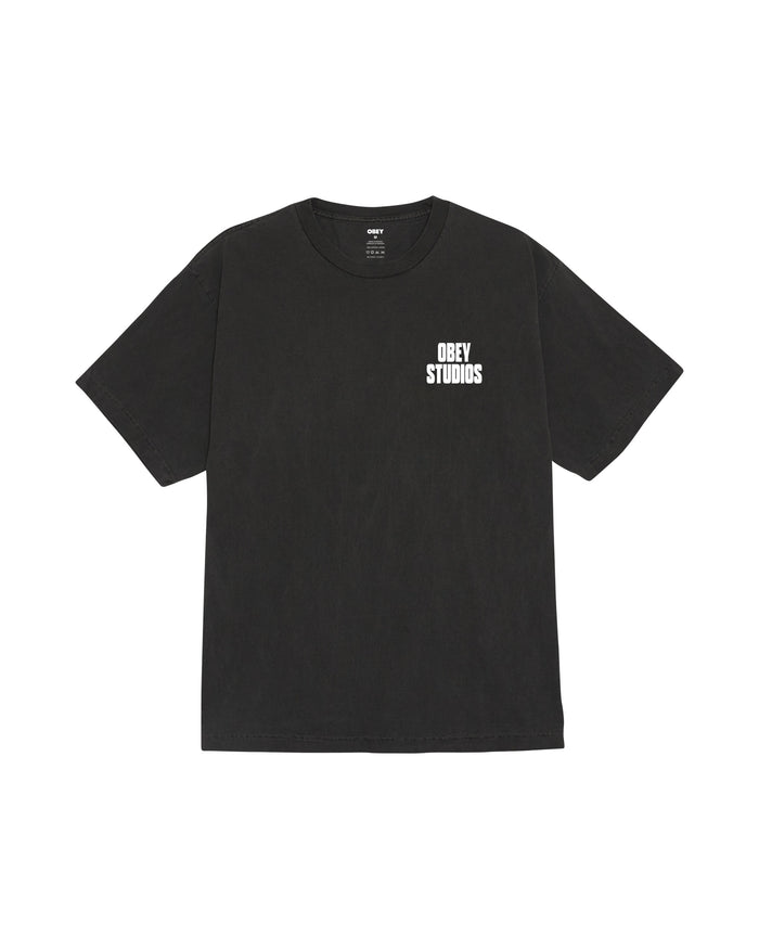 STAMPED PIGMENT T-SHIRT - PIGMENT DUSTY BLACK