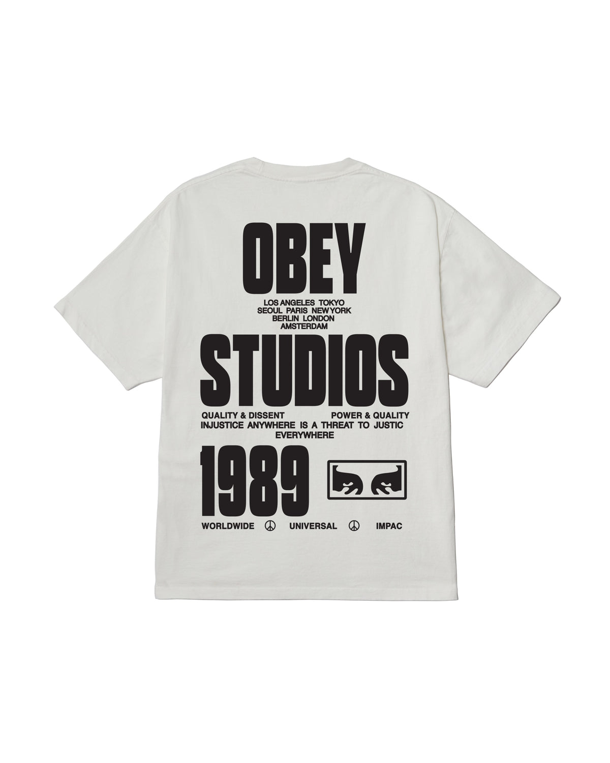 STAMPED PIGMENT T-SHIRT - PIGMENT VINTAGE WHITE