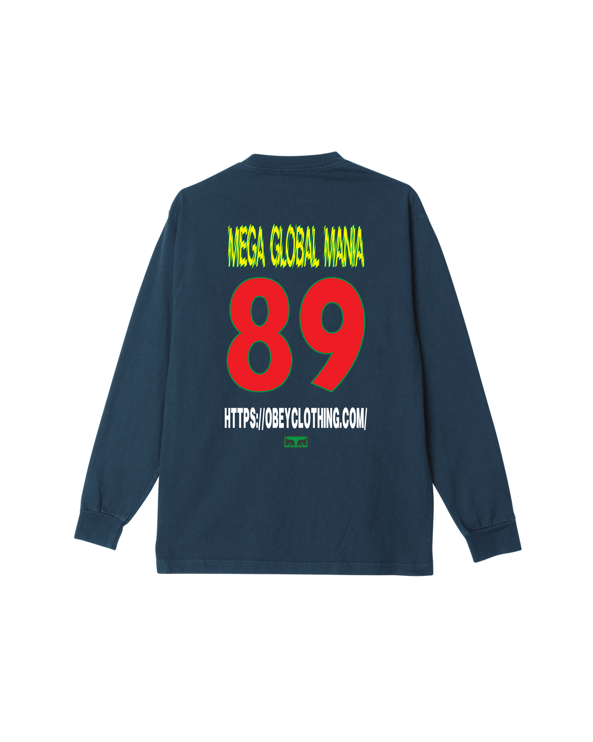 MEGA GLOBAL MANIA PIGMENT LS T-SHIRT - PIGMENT DARK DENIM