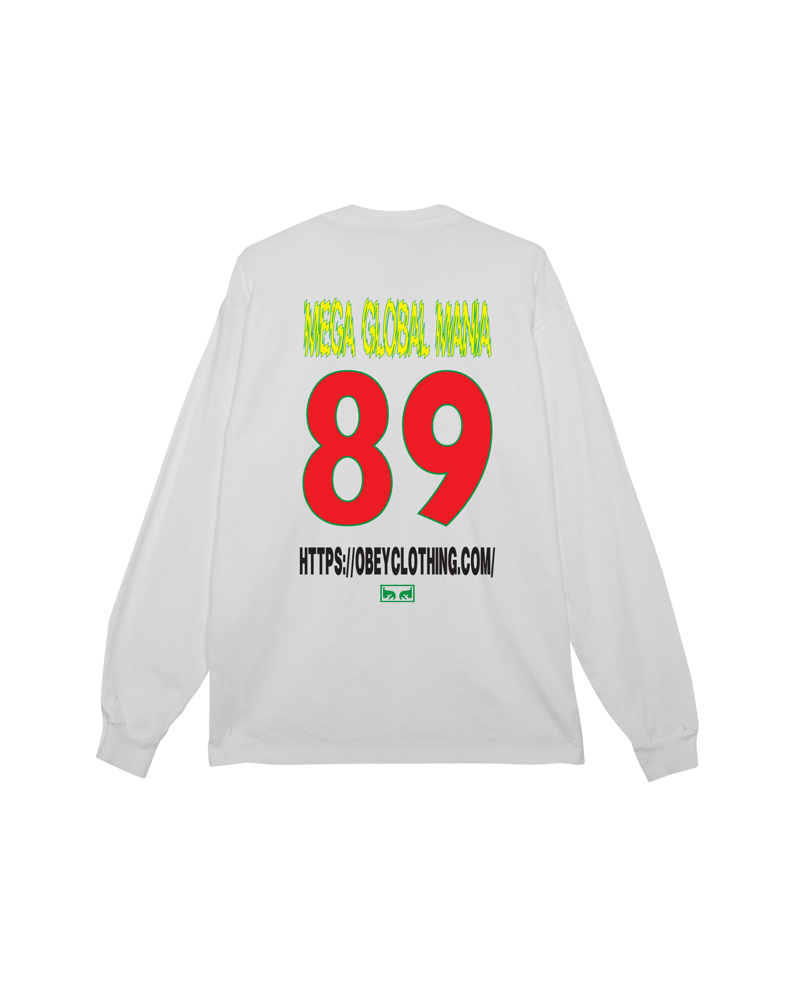 MEGA GLOBAL MANIA PIGMENT LS T-SHIRT - PIGMENT VINTAGE WHITE