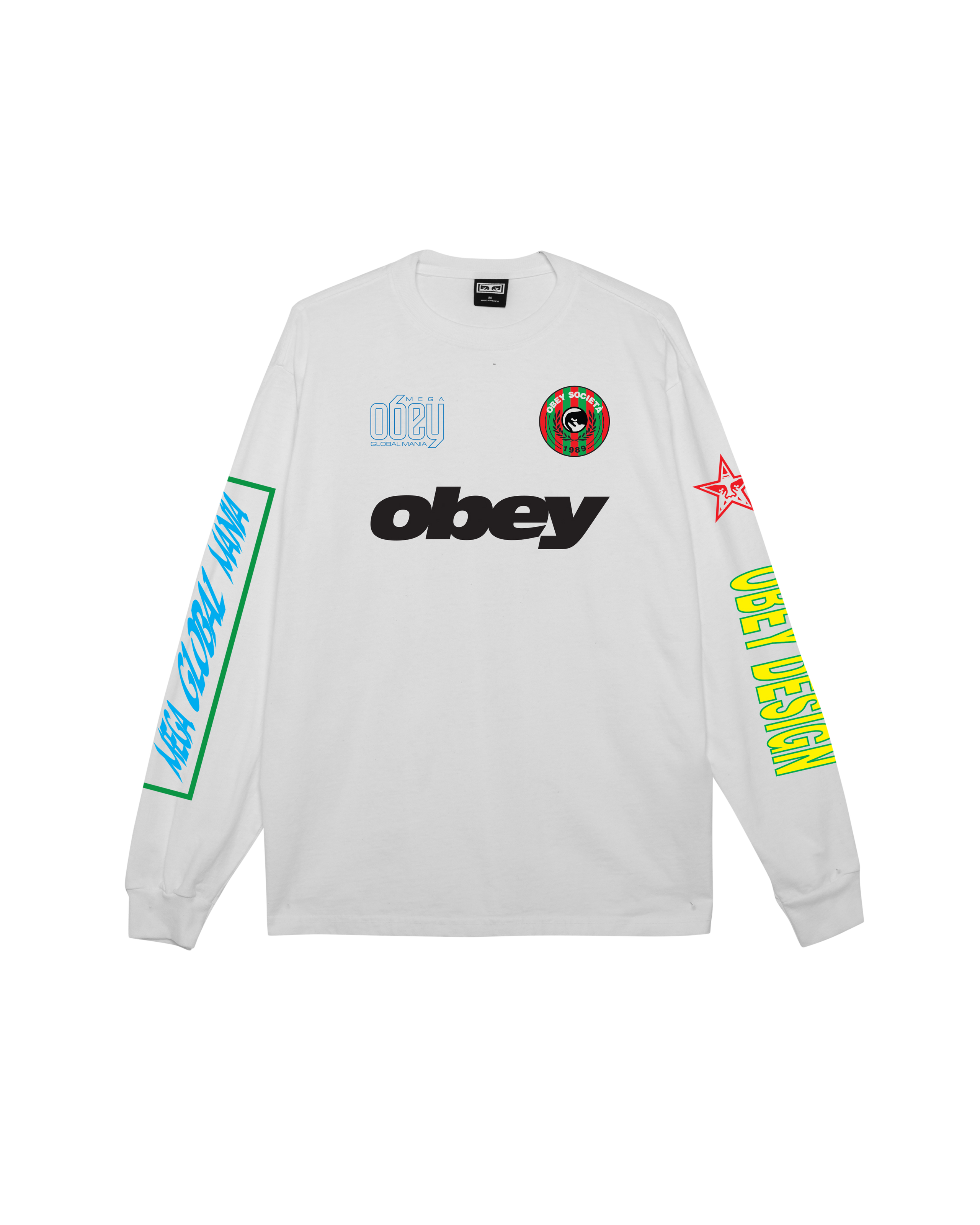 MEGA GLOBAL MANIA PIGMENT LS T-SHIRT - PIGMENT VINTAGE WHITE