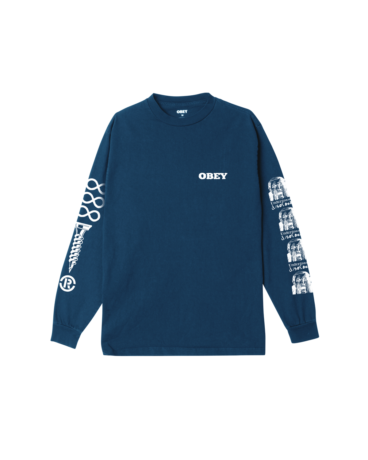 UNDERGROUND DISORDER PIGMENT LS T-SHIRT - PIGMENT DARK DENIM