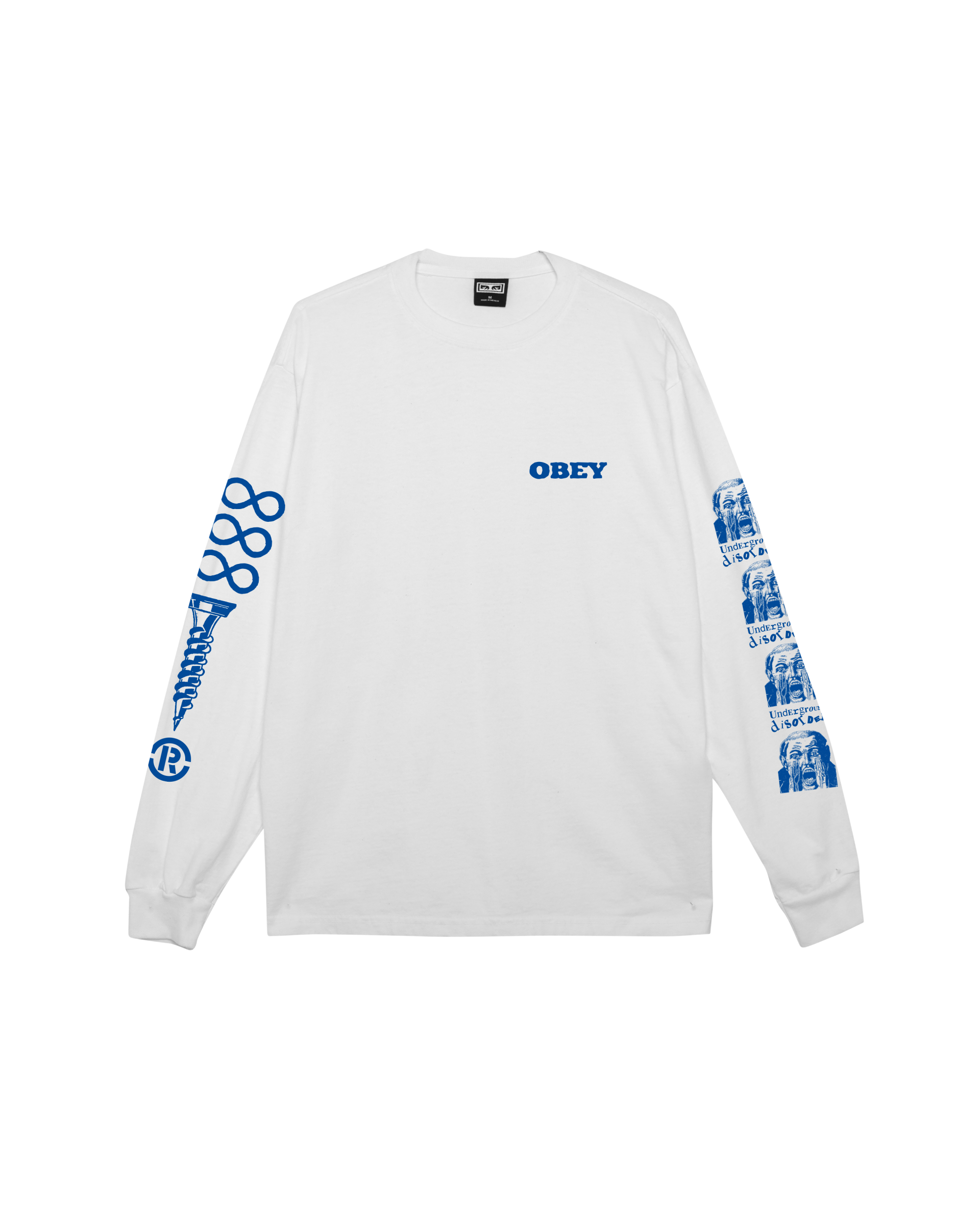 UNDERGROUND DISORDER PIGMENT LS T-SHIRT - PIGMENT VINTAGE WHITE