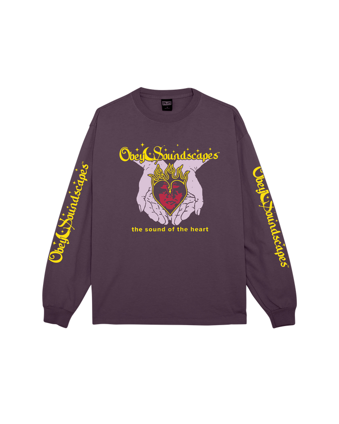 SOUNDSCAPES PIGMENT LS T-SHIRT - PIGMENT PLUMP PERFECT