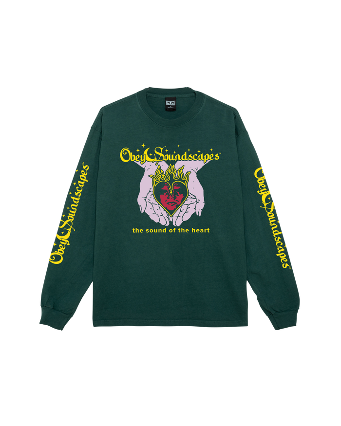 SOUNDSCAPES PIGMENT LS T-SHIRT - PIGMENT RAINFOREST