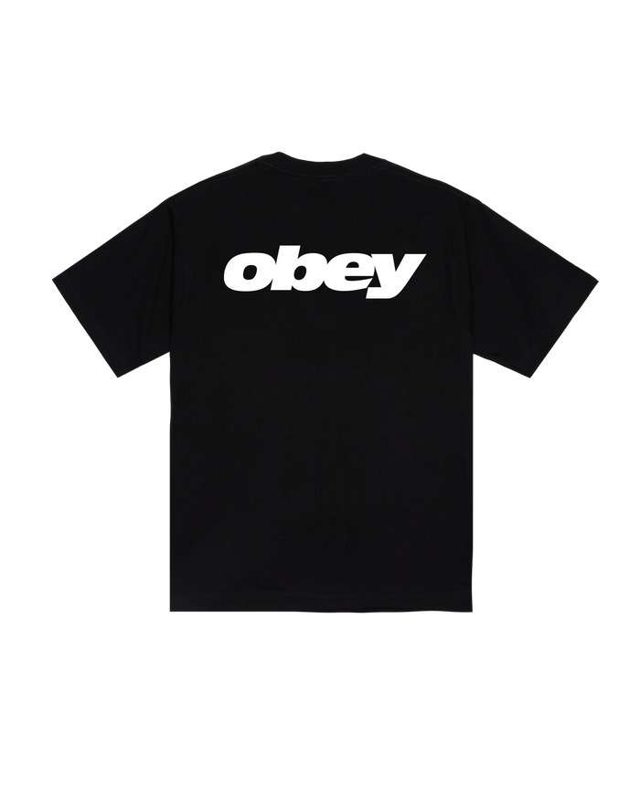 OBEY BOUNCE HEAVYWEIGHT T-SHIRT - BLACK