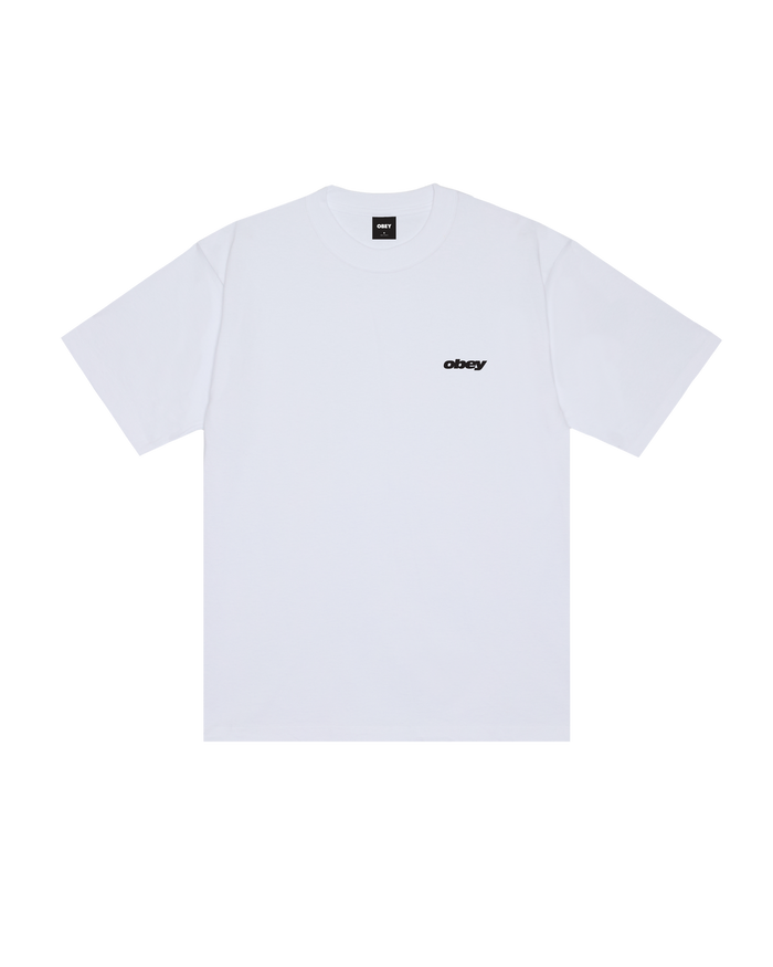 OBEY BOUNCE HEAVYWEIGHT T-SHIRT - WHITE