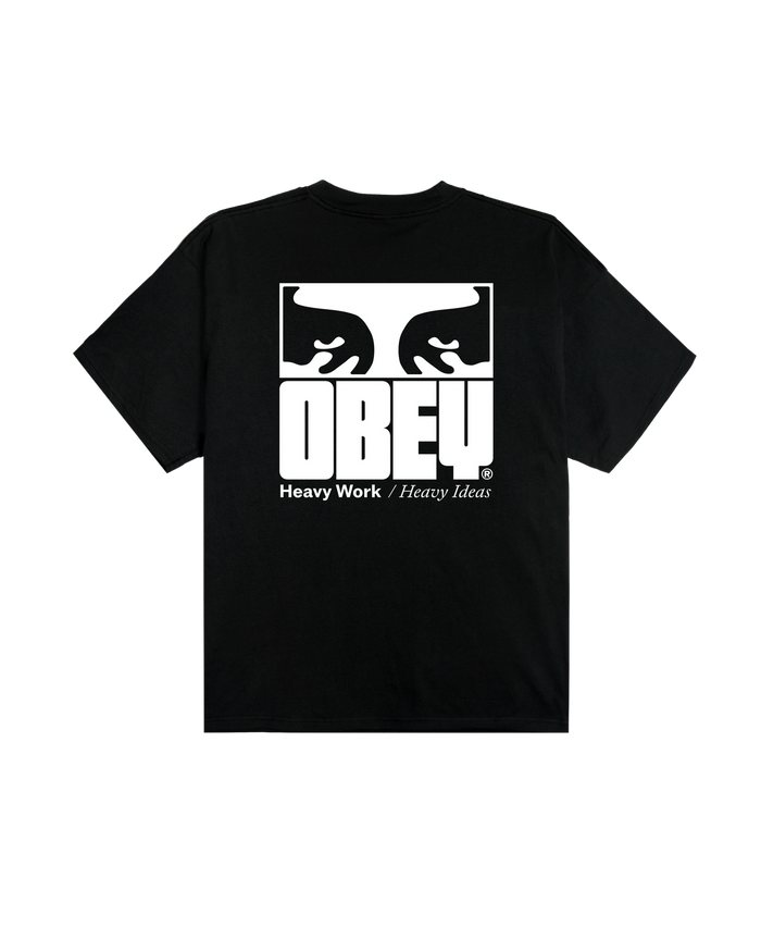HEAVY IDEAS HEAVYWEIGHT T-SHIRT - BLACK