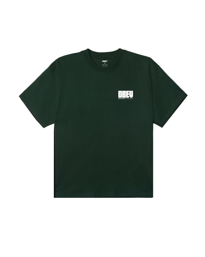 HEAVY IDEAS HEAVYWEIGHT T-SHIRT - FOREST GREEN