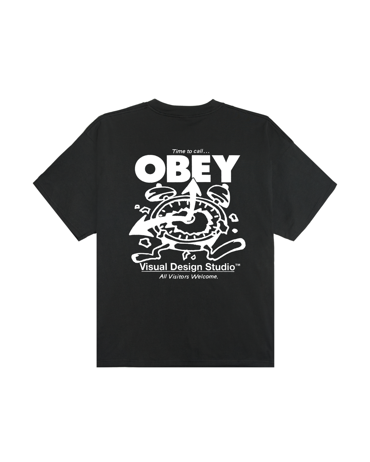TIME TO CALL HEAVYWEIGHT T-SHIRT - VINTAGE BLACK