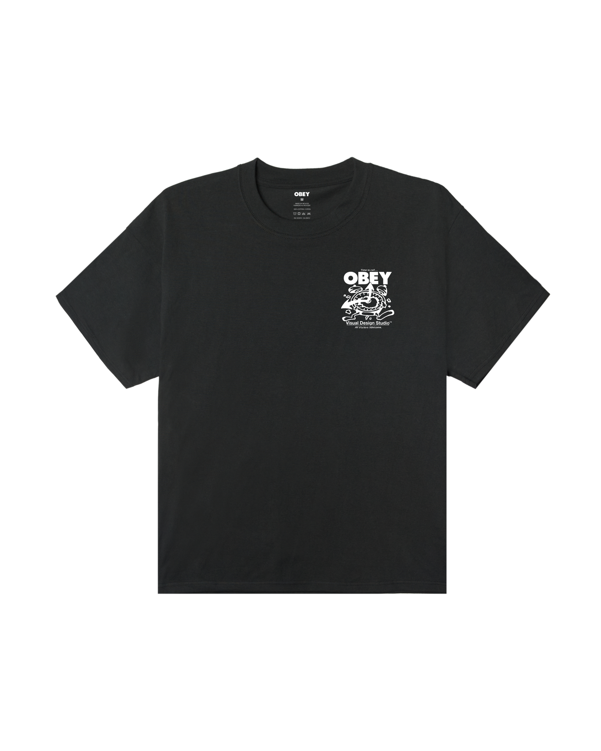 TIME TO CALL HEAVYWEIGHT T-SHIRT - VINTAGE BLACK