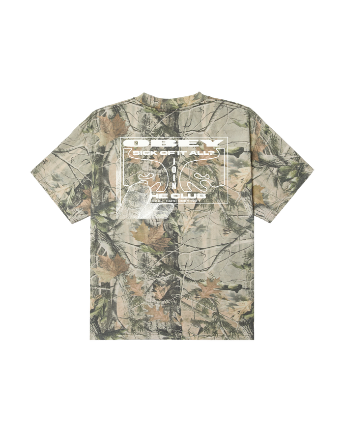 CLUB HEAVYWEIGHT T-SHIRT - LEAF CAMO