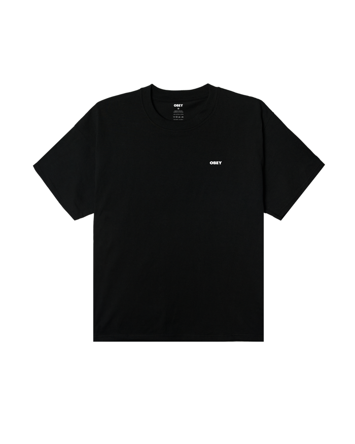 HEAT MAP ICON HEAVYWEIGHT T-SHIRT - BLACK