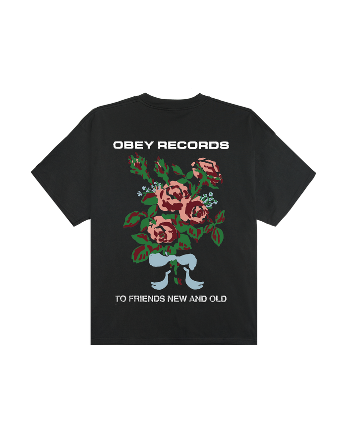 TO NEW FRIENDS AND OLD HEAVYWEIGHT T-SHIRT - VINTAGE BLACK