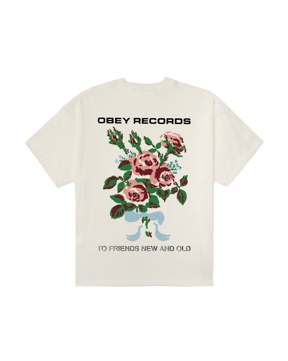 TO NEW FRIENDS AND OLD HEAVYWEIGHT T-SHIRT - VINTAGE WHITE