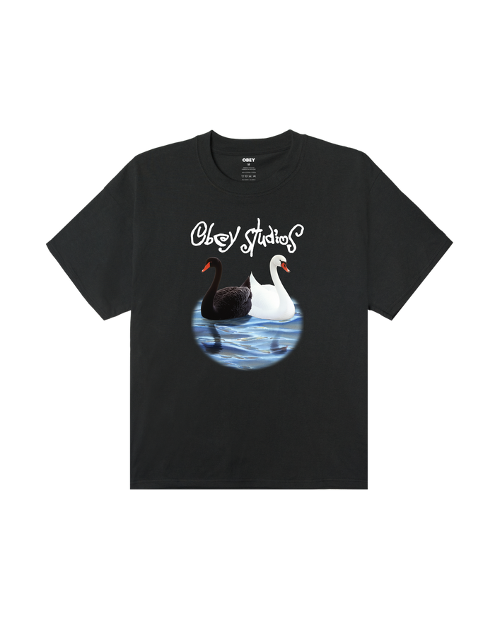 STUDIOS SWAN HEAVYWEIGHT T-SHIRT - VINTAGE BLACK