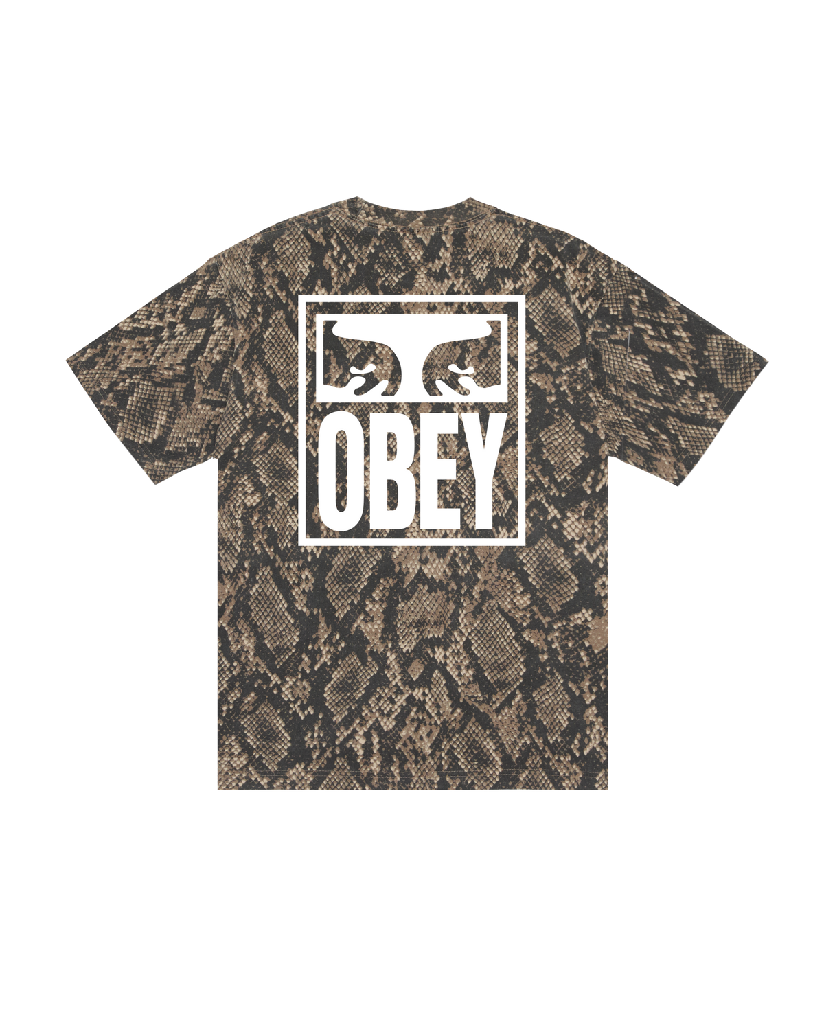 OBEY EYES ICON HEAVYWEIGHT T-SHIRT - SNAKE SKIN