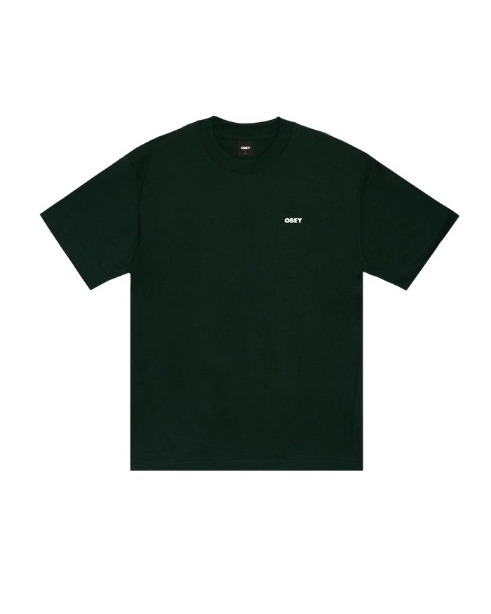 QUARTER EYE ICON HEAVYWEIGHT T-SHIRT - FOREST GREEN