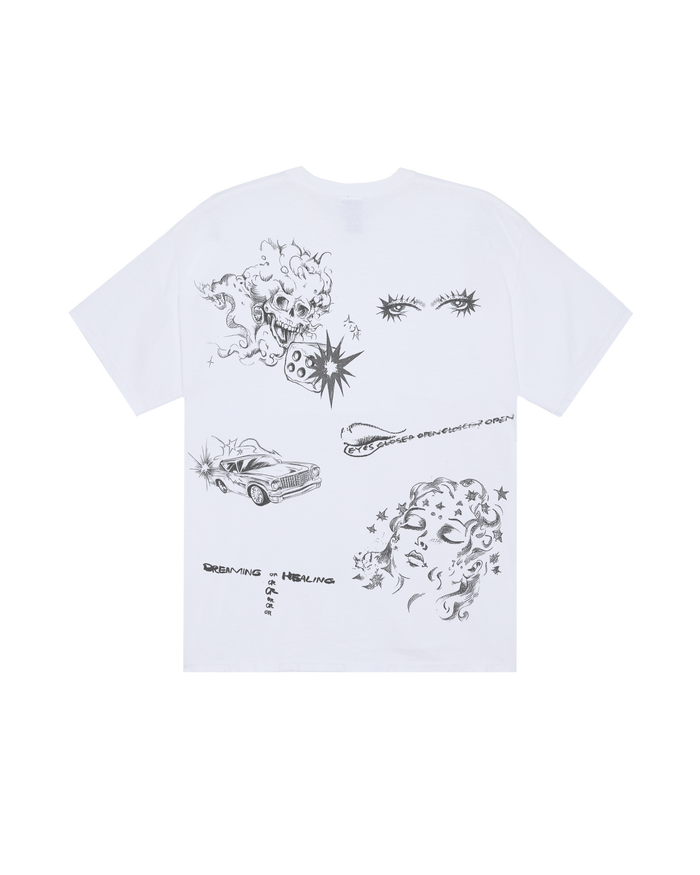 DREAMS OVERSIZED T-SHIRT - WHITE
