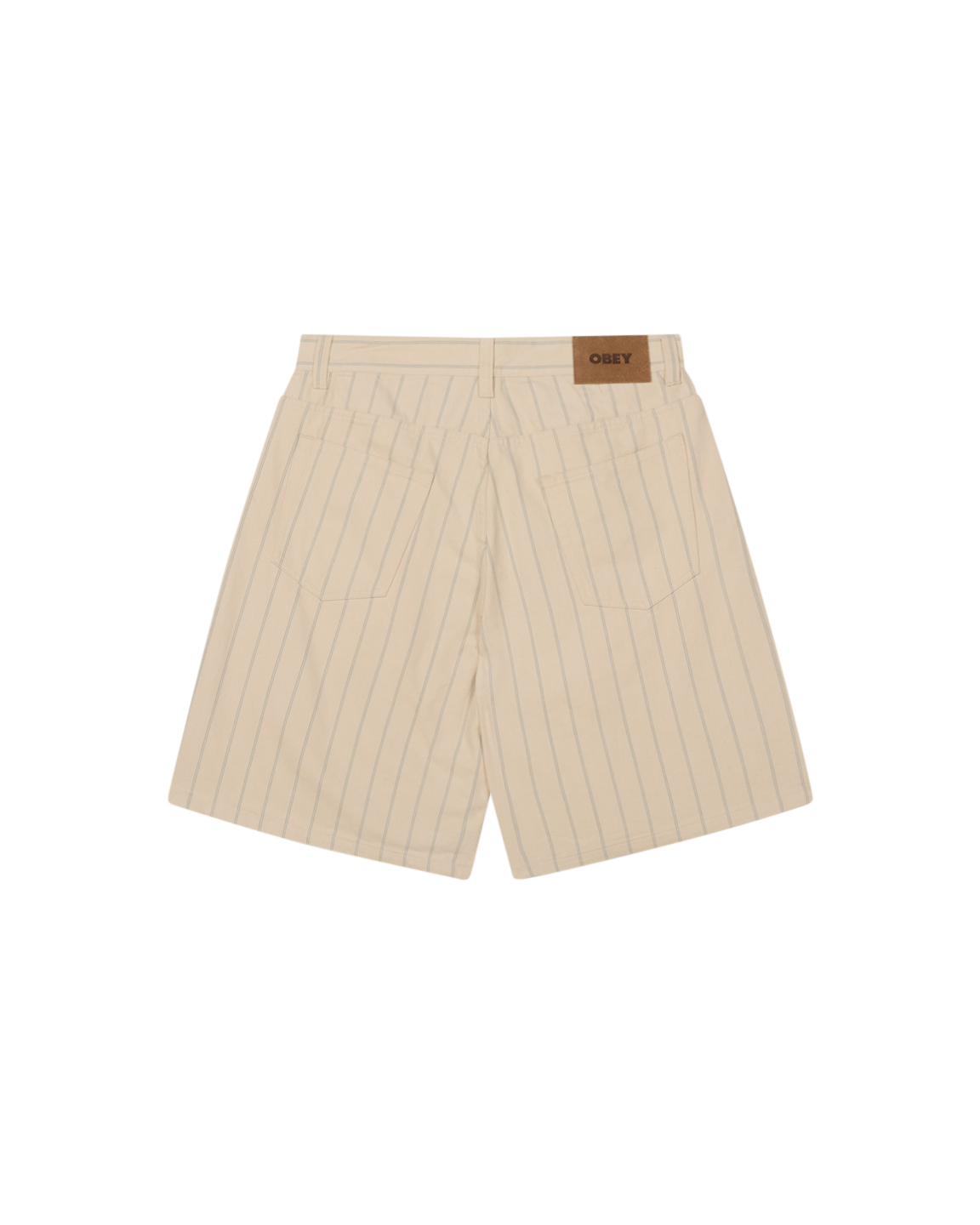 STRIPE BAGGY DENIM SHORT