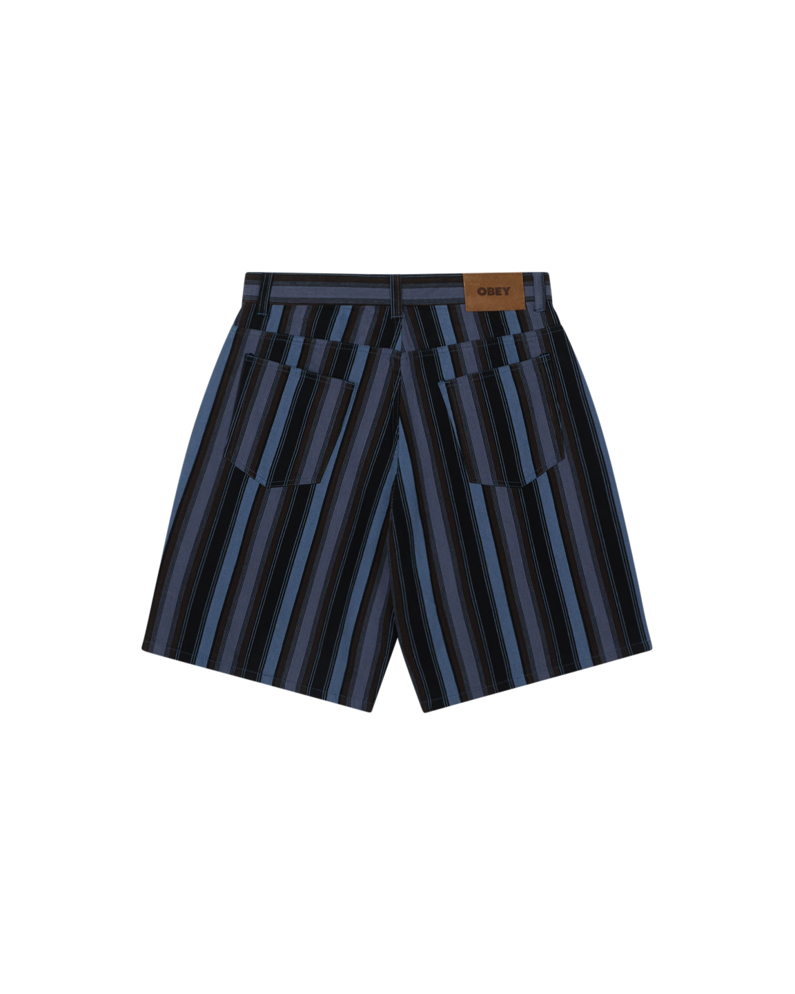 BAJA STRIPE BAGGY DENIM SHORT