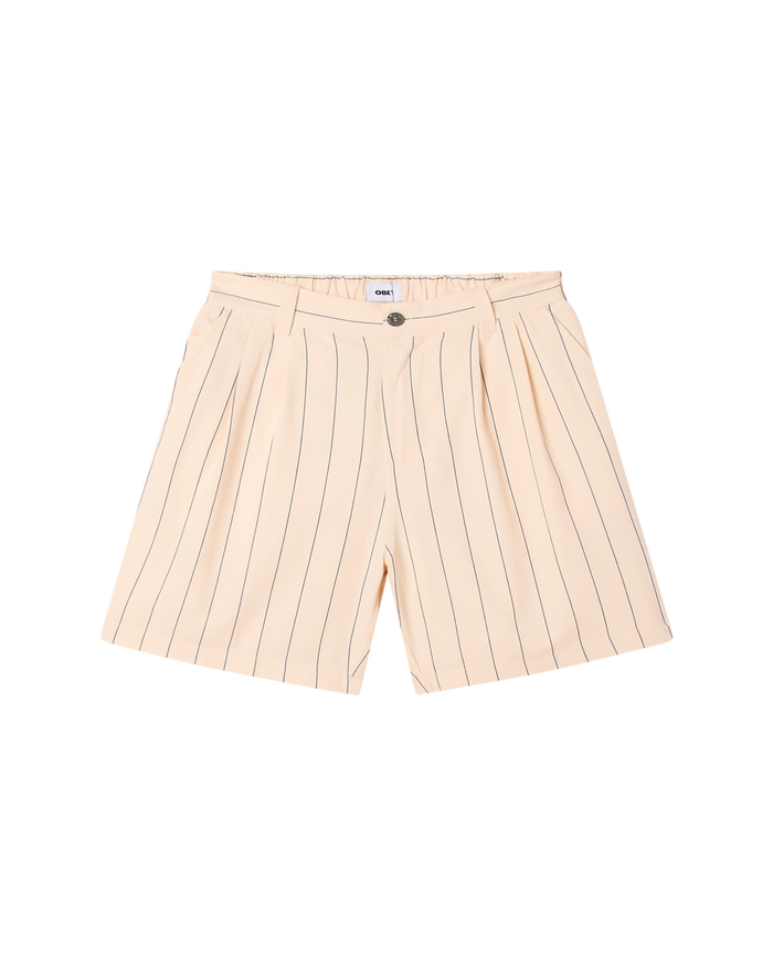 FOSTER STRIPE PLEATED SHORT - CANVAS MULTI