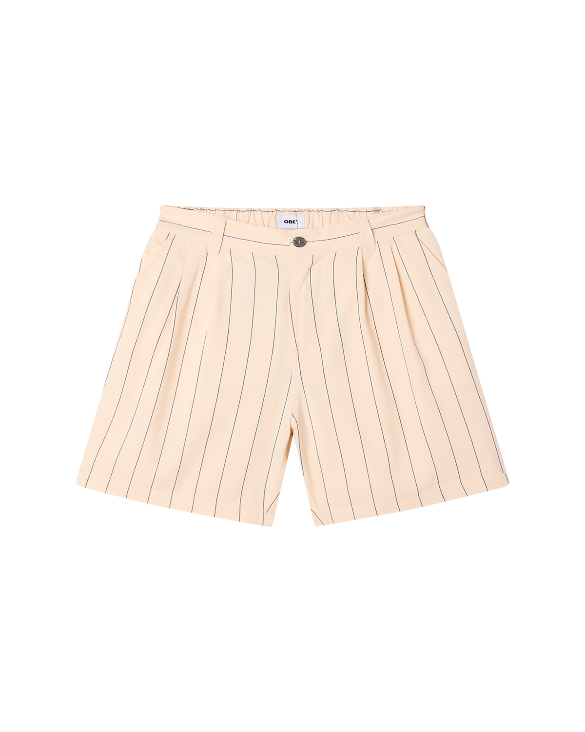 FOSTER STRIPE PLEATED SHORT - CANVAS MULTI