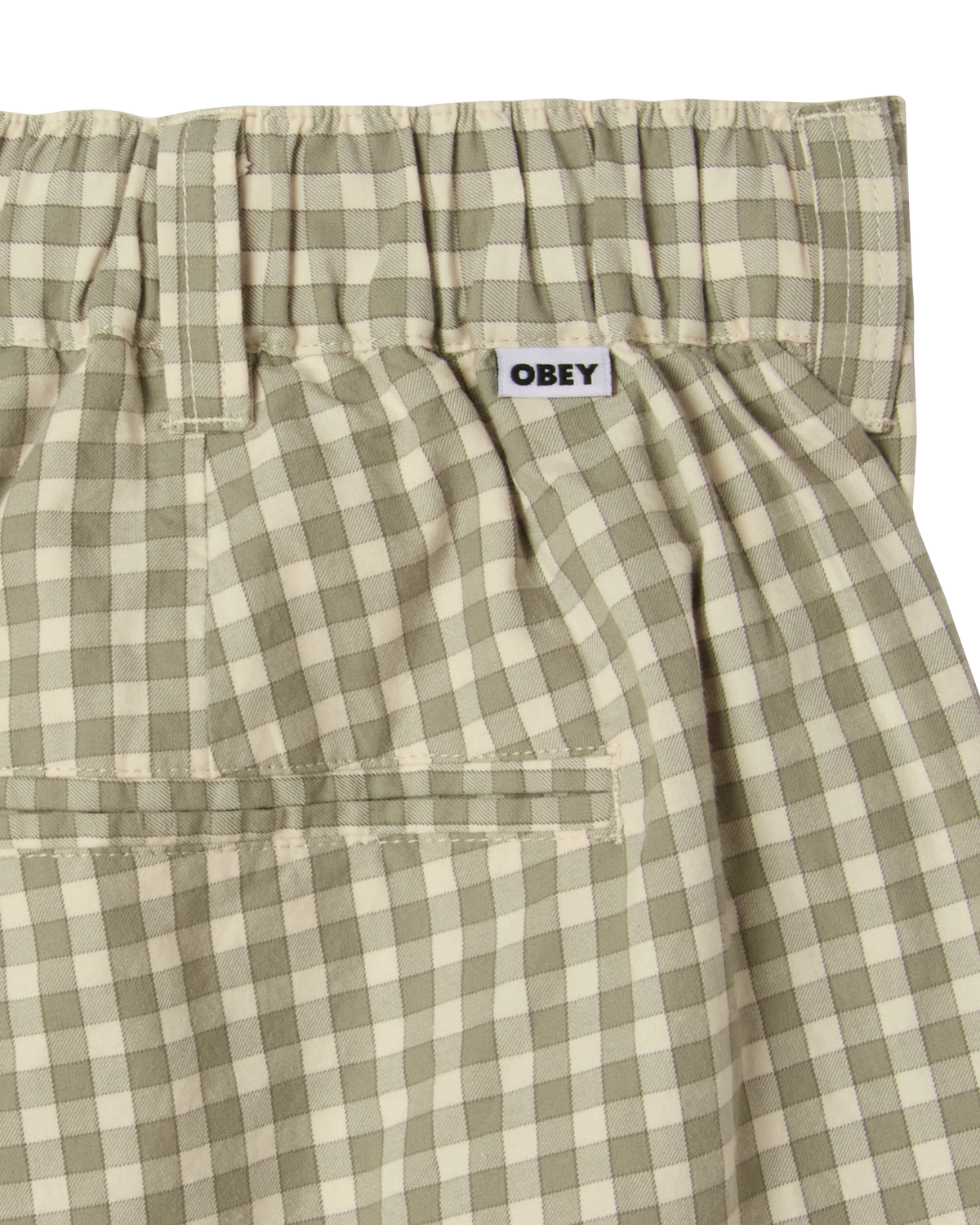 COEN PLEATED PLAID SHORT - BIRCH MULTI