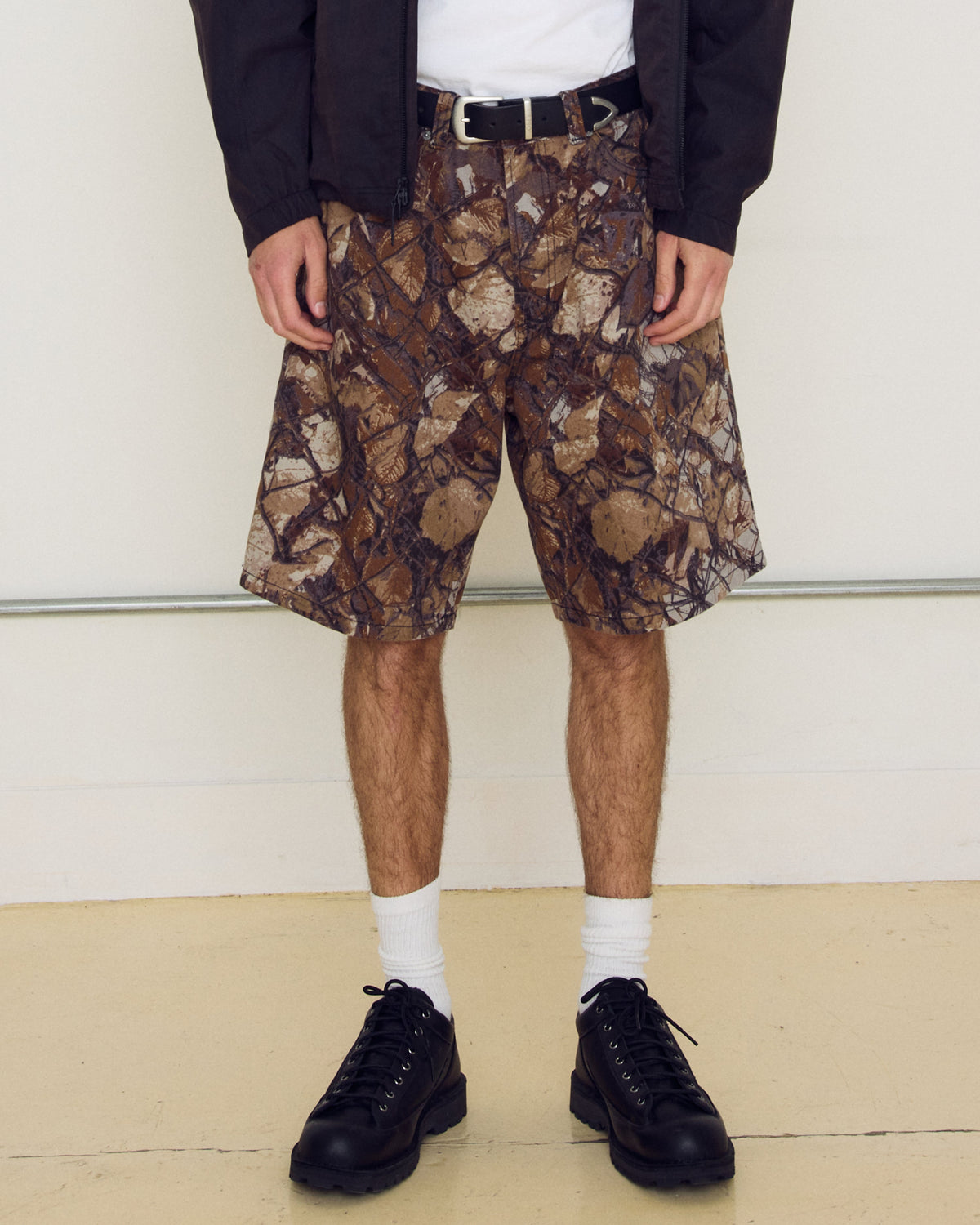 BIGWIG BAGGY DENIM SHORT - FENCE CAMO