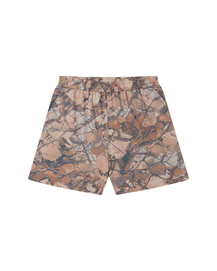 TRAVEL SHORT - FENCE CAMO