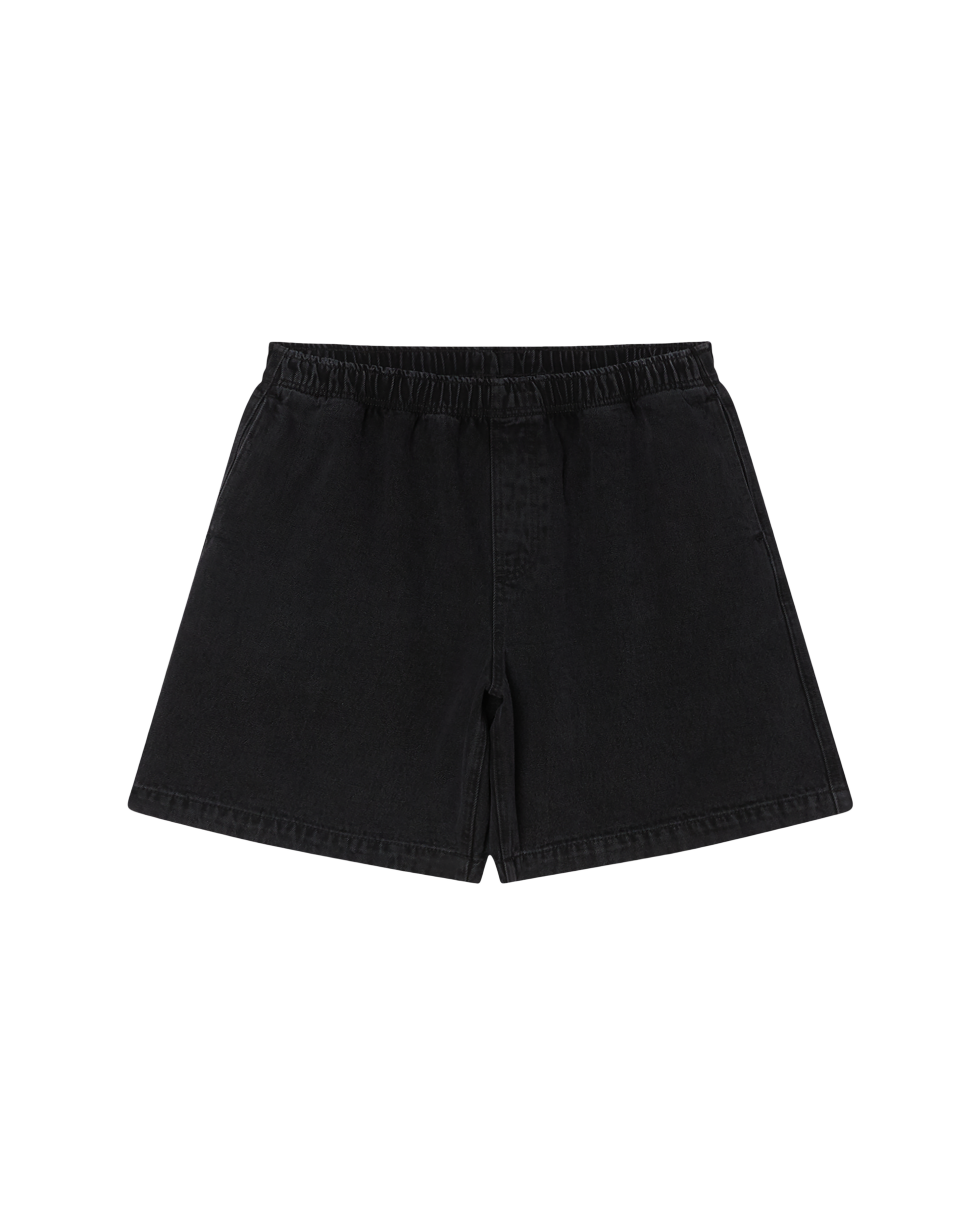 EASY DENIM SHORT - WASHED BLACK