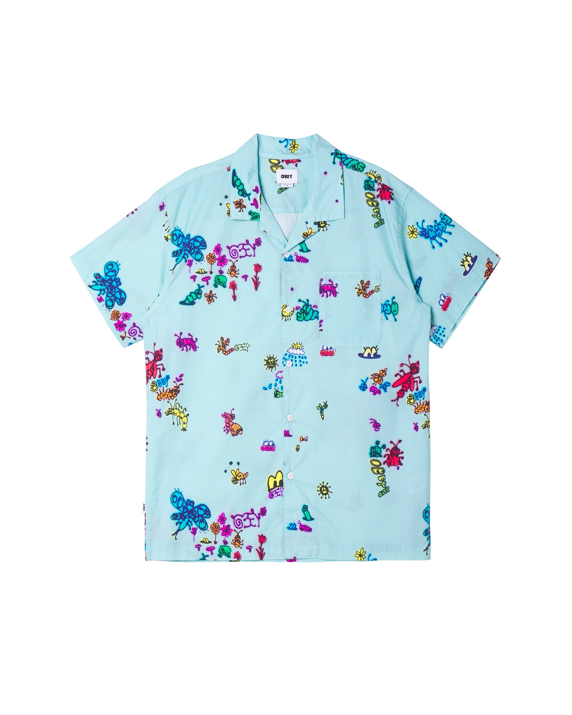 DOODLES SS SHIRT - PURE WATER MULTI