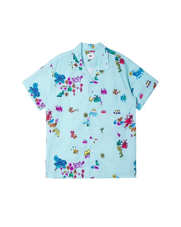 DOODLES SS SHIRT - PURE WATER MULTI