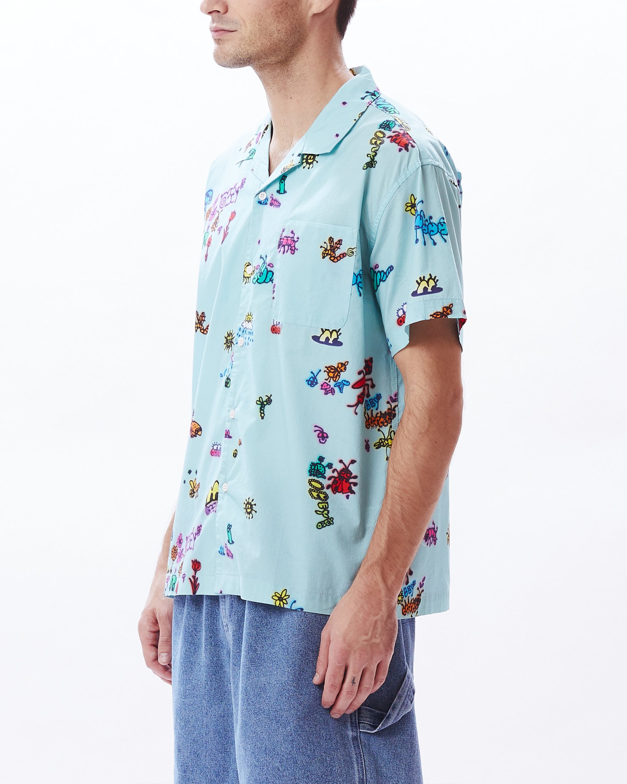 DOODLES SS SHIRT - PURE WATER MULTI