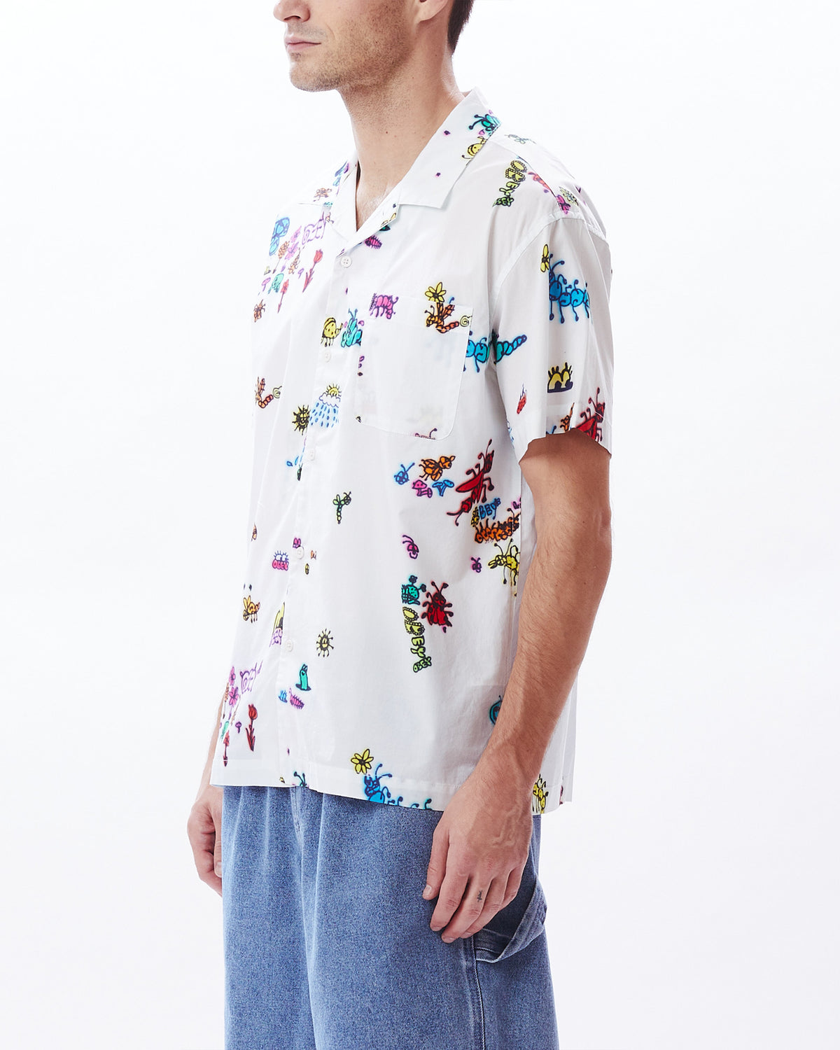 DOODLES WOVEN - WHITE MULTI